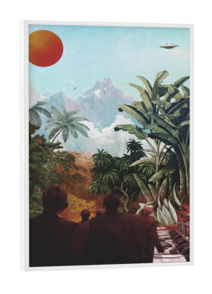 Poster mit weißem Rahmen "S.E.T.I" artboxONE - Natur,Floral,Menschen