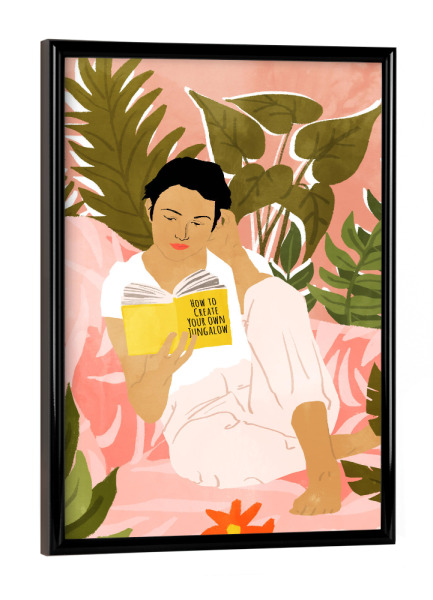 Poster mit schwarzem Rahmen "How To Create Your Own Junglow" artboxONE - Natur,Menschen