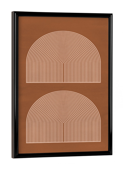 Poster mit schwarzem Rahmen "Modern Mid-century" artboxONE - Abstrakt,Geometrie