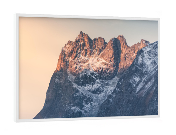Poster mit weißem Rahmen "Above the Shadow" artboxONE - Natur,Reise