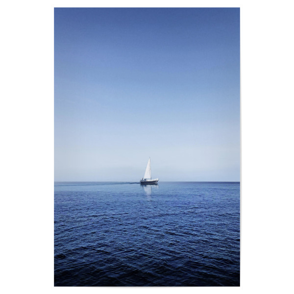 Poster 30x20 cm "Beach Boat" artboxONE - Natur,Reise / Strand und Meer