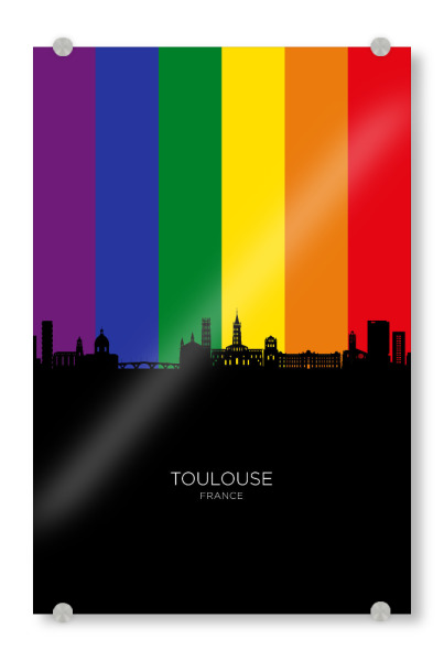 Acrylglasbild "Toulouse France Skyline Pride" artboxONE - Städte