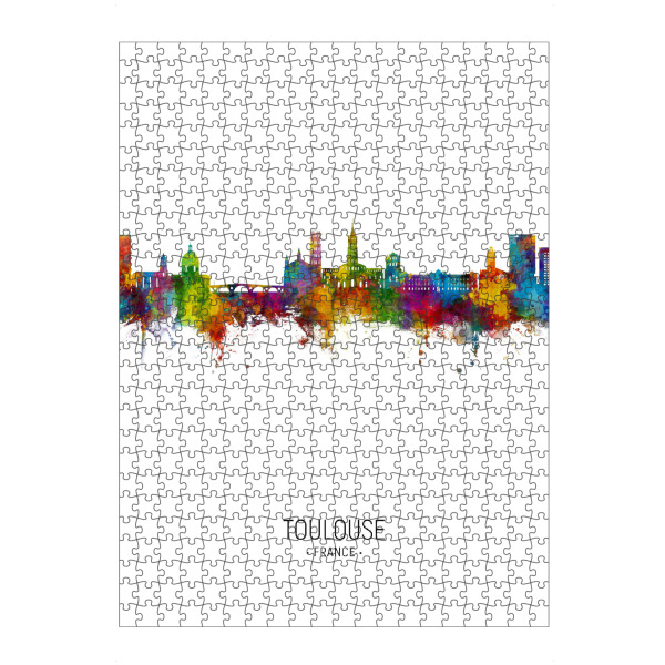 artboxONE Puzzle "Toulouse France Skyline Portrait" artboxONE - Städte
