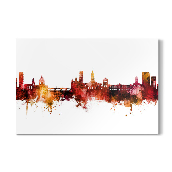Galerie-Print "Toulouse France Skyline Red" 30x20 cm artboxONE