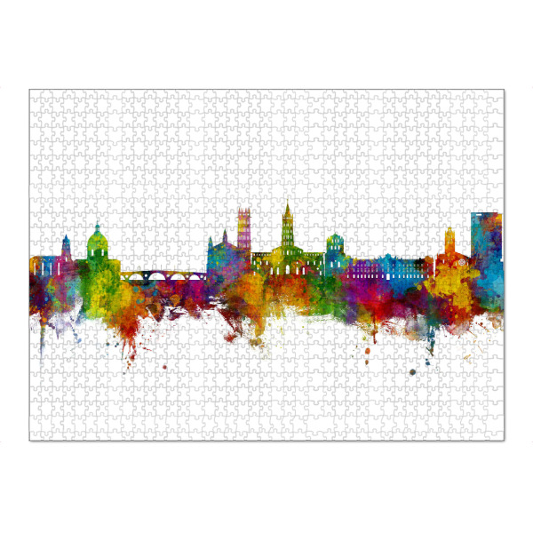 Puzzle Ravensburger "Toulouse France Skyline" artboxONE - Städte