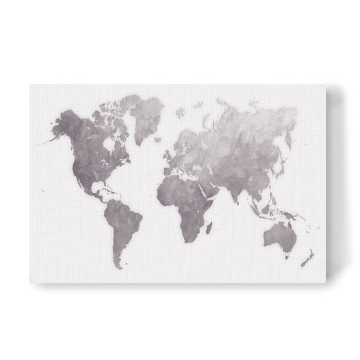 World map grey