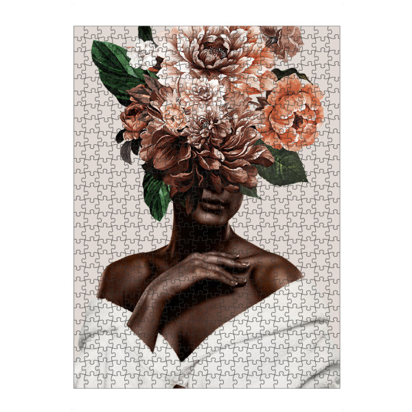 Puzzle Ravensburger "Woman Flowers and Leaves" artboxONE - Natur,Floral,Menschen