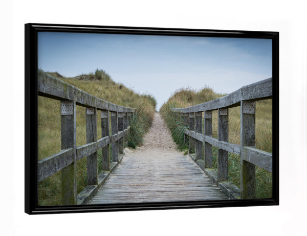 Poster mit schwarzem Rahmen "Herbst an der Nordsee" artboxONE - Natur