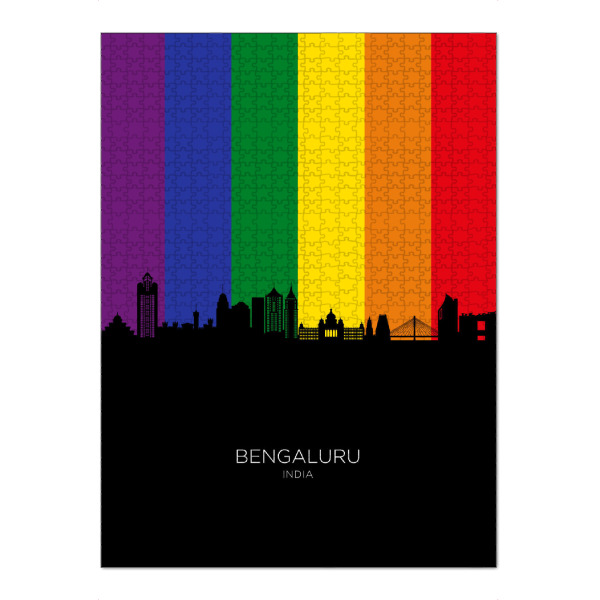 Puzzle Ravensburger "Bengaluru Skyline Pride" artboxONE - Städte