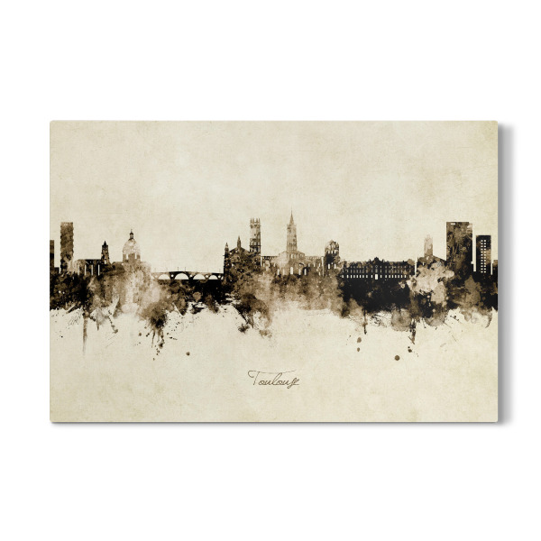 Galerie-Print "Toulouse France Skyline Sepia" 30x20 cm artboxONE