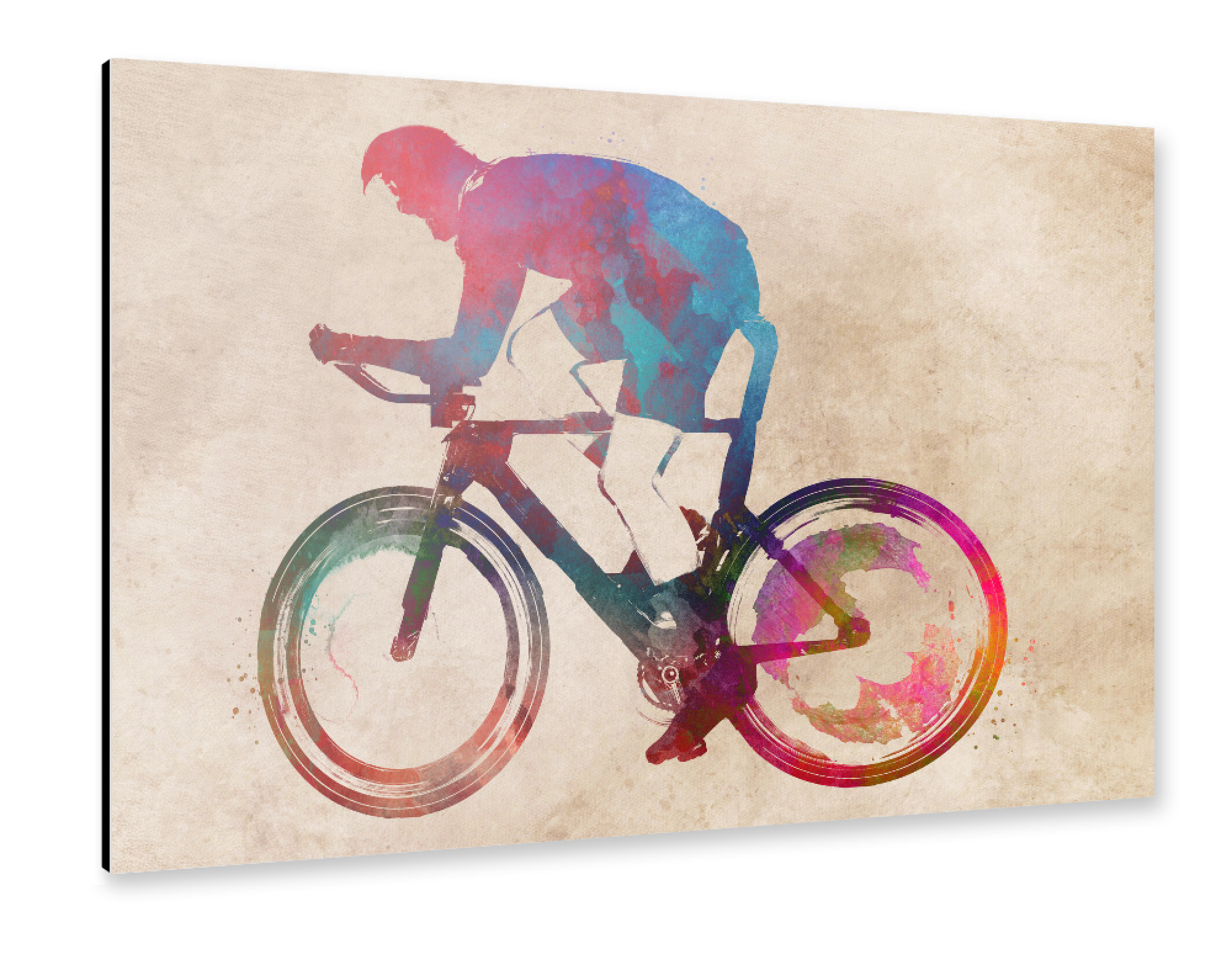 Alu-Dibond "Cycling sport art" 75x50 cm artboxONE