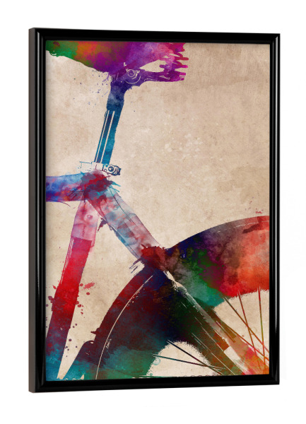 Poster mit schwarzem Rahmen "Bicycle frame art" artboxONE - Sport,Sport / Motivation