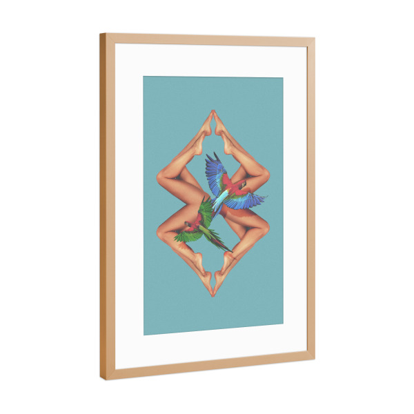 Poster mit Rahmen Kupfer "Bodies" artboxONE - Natur,Abstrakt,Menschen