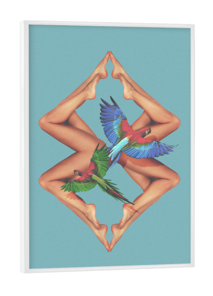 Poster mit weißem Rahmen "Bodies" artboxONE - Natur,Abstrakt,Menschen