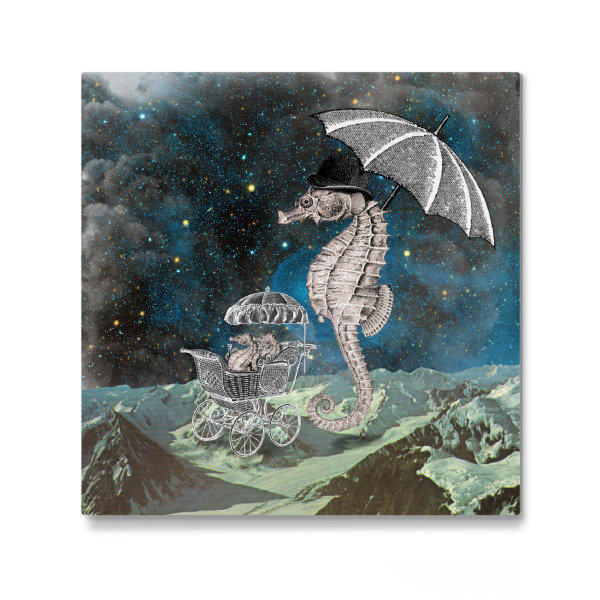 Galerie-Print "Sven loved long walks" 30x30 cm artboxONE