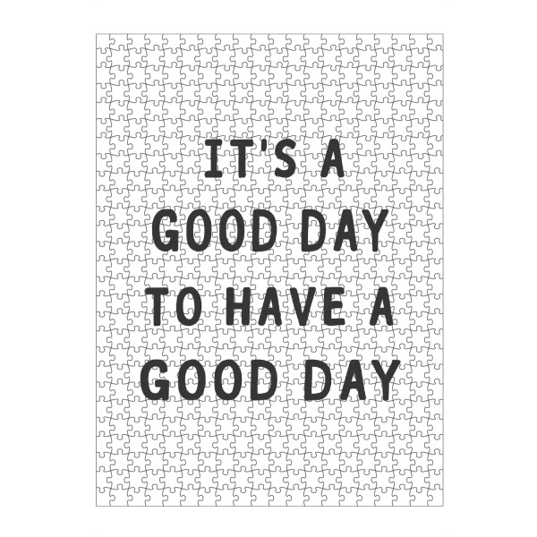 Puzzle Ravensburger "It's a good day" artboxONE - Typografie