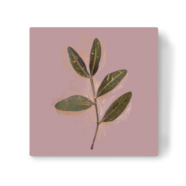 Leinwandbild "Rose Leaf Leaf" artboxONE - Natur,Floral,Abstrakt