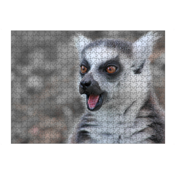 Puzzle Ravensburger "Lemure ck" artboxONE - Natur,Tiere - Lemure,Primaten,Madagaska,Colorkey,Tier,Nature,Natur,Portrait,Funny,Lustig,Witzig,Animal