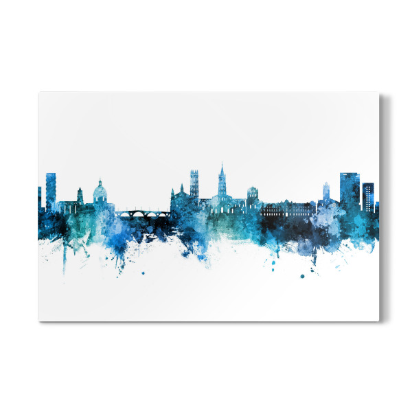 Galerie-Print "Toulouse France Skyline Blue" 30x20 cm artboxONE