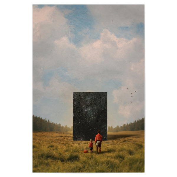 Poster "Son, this is the Universe" artboxONE - Natur,Abstrakt,Menschen,Galaxy