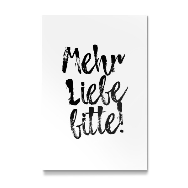 Galerie-Print "Mehr Liebe bitte!" 30x20 cm artboxONE