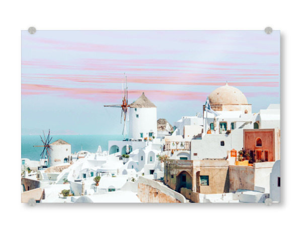 Acrylglasbild "Scenic Greece" artboxONE - Städte,Architektur