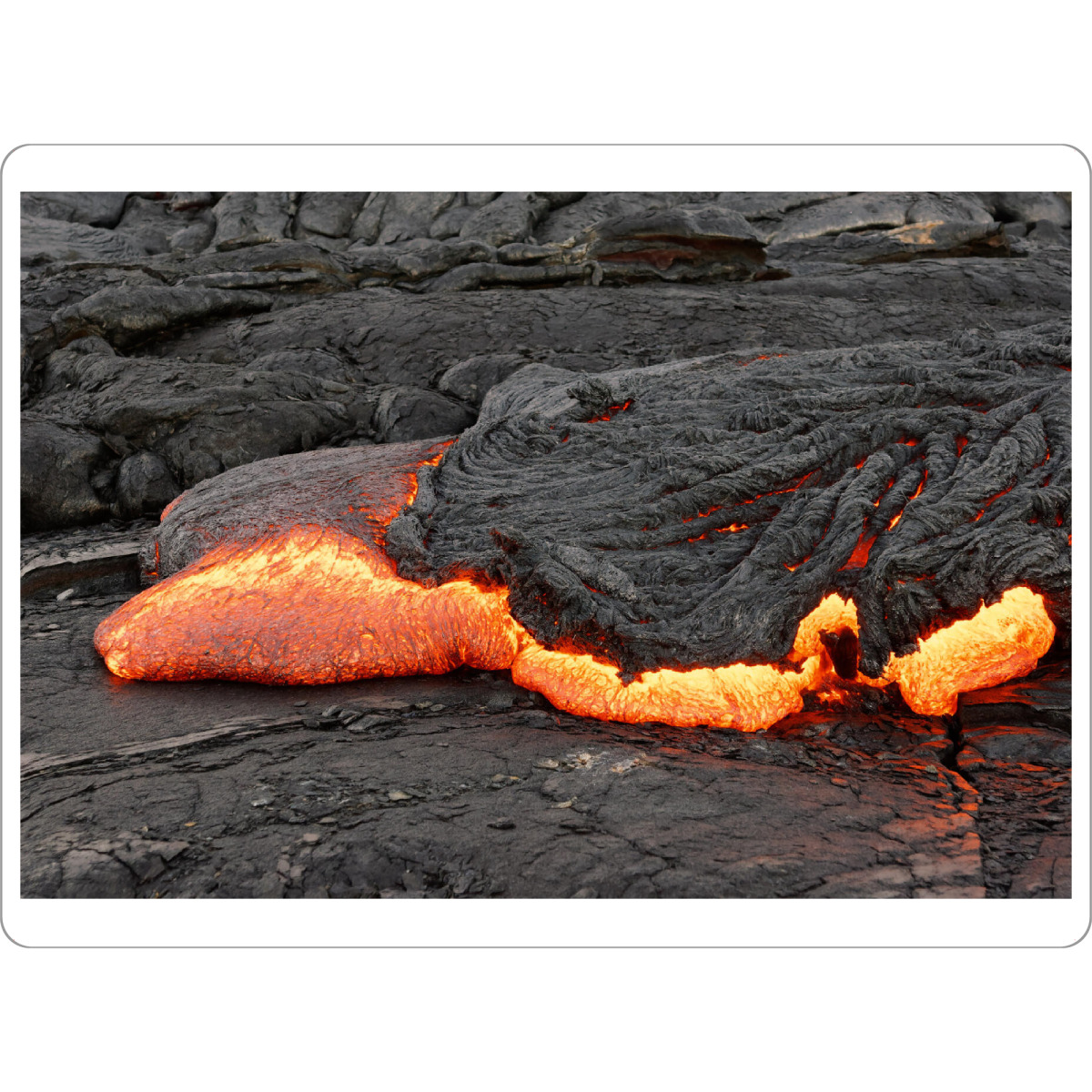 Tischset "Glühende Lava tritt aus" artboxONE - Natur,Abstrakt,Reise / Länder