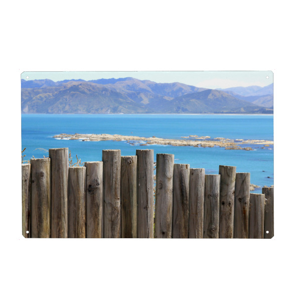 Holzbild "Übern Zaun geschaut" artboxONE - Natur,Reise,Reise / Strand und Meer