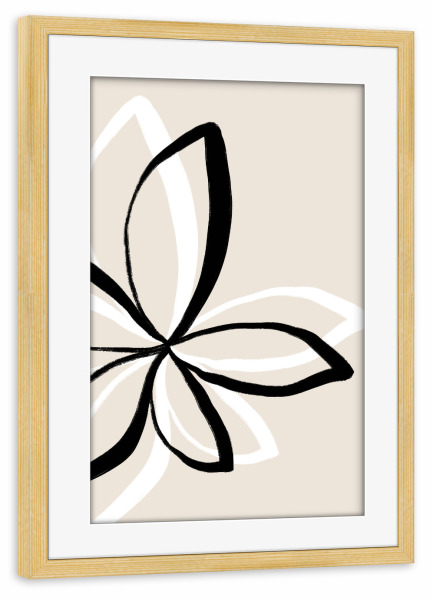 Poster mit Rahmen kiefer "Abstract Flowers" artboxONE - Floral,Abstrakt