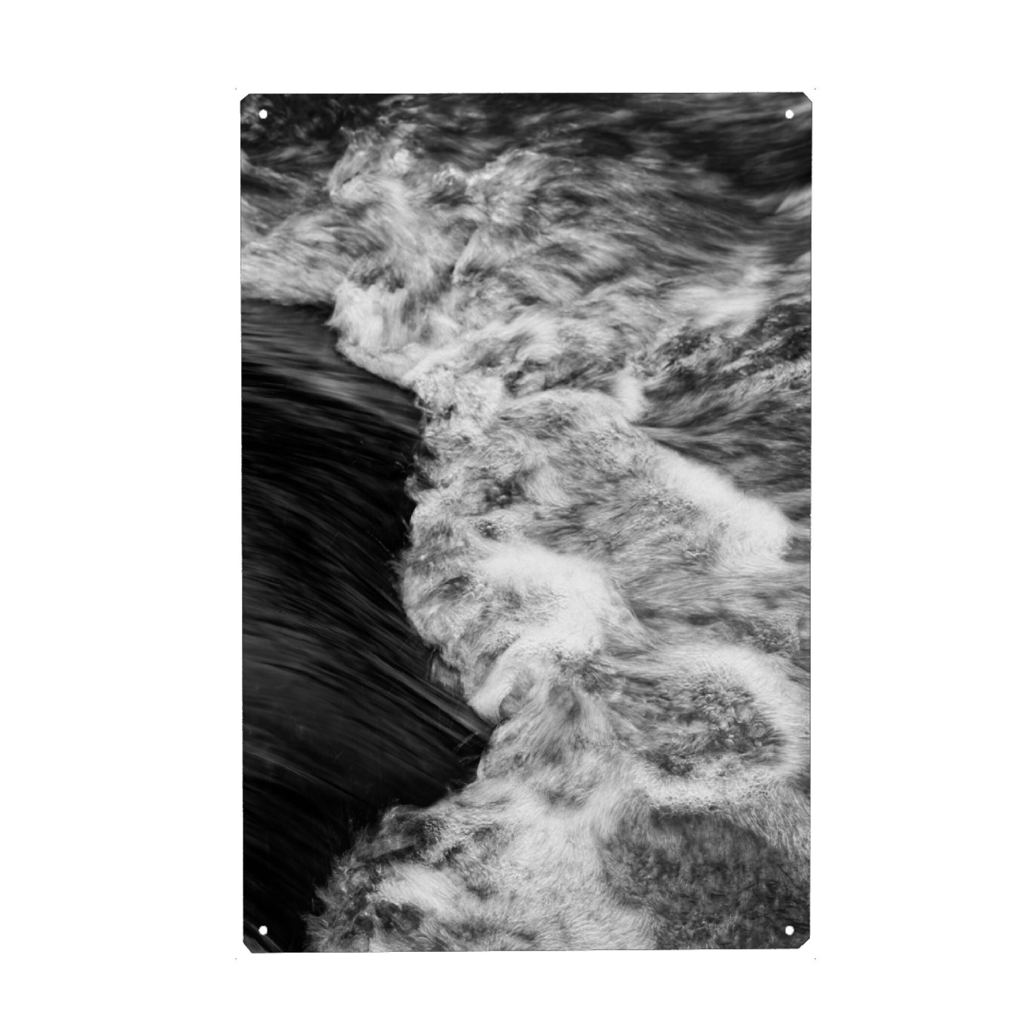 Metall Poster "Wasser in Detailansicht" artboxONE - Natur,Schwarzweiß,Reise / Strand und Meer
