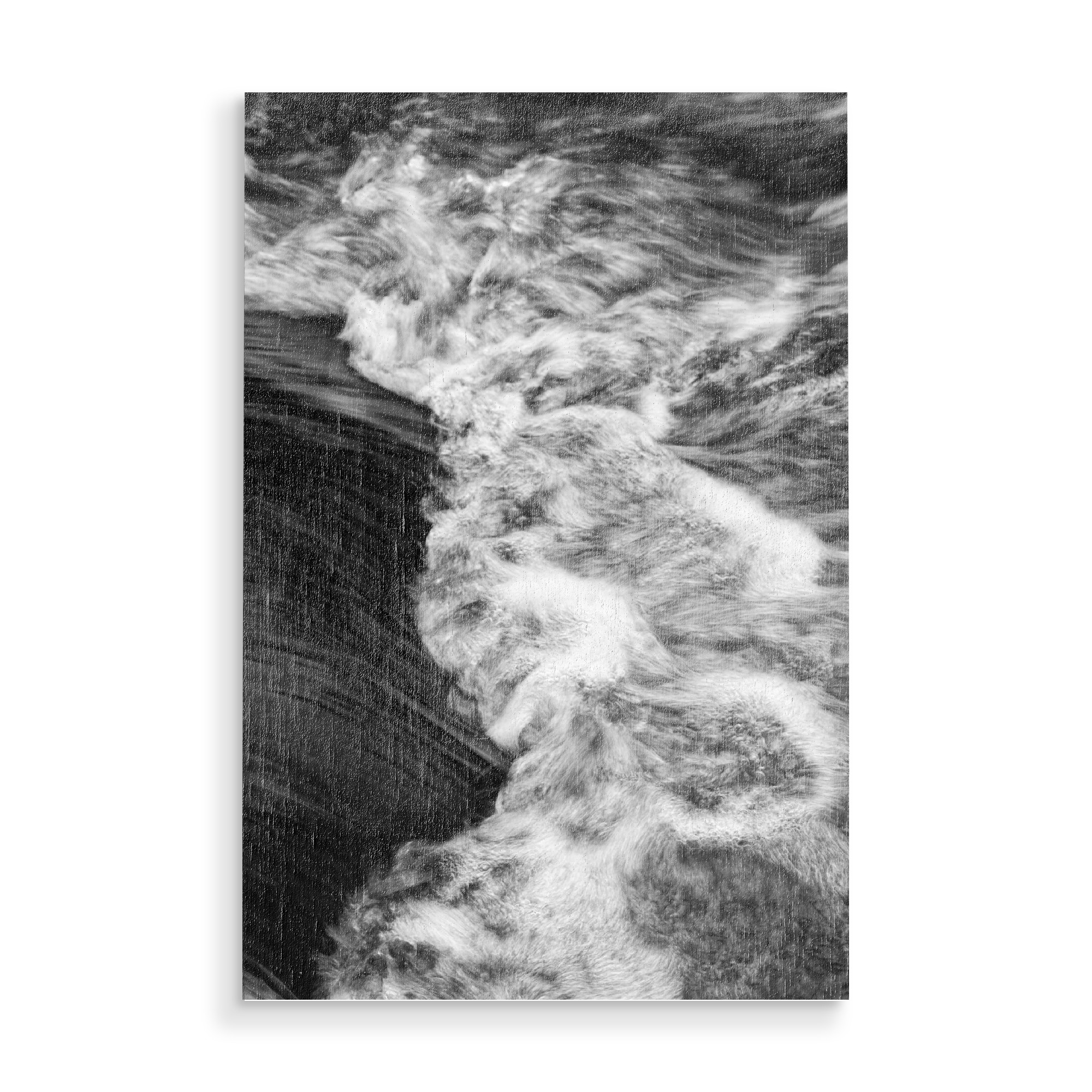 Holzbild "Wasser in Detailansicht" artboxONE - Natur,Schwarzweiß,Reise / Strand und Meer