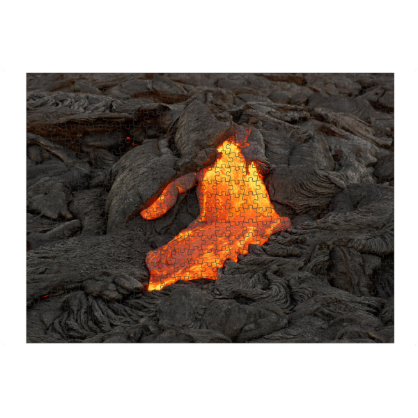 artboxONE Puzzle "Lava quillt aus einer Erdspalte" artboxONE - Natur,Reise,Reise / Länder