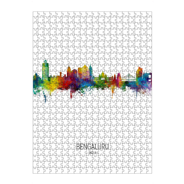 artboxONE Puzzle "Bengaluru Skyline Portrait" artboxONE - Städte