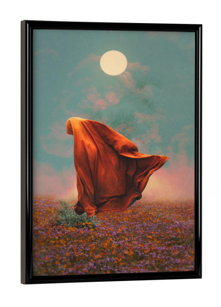 Poster mit schwarzem Rahmen "Fields" artboxONE - Natur,Abstrakt