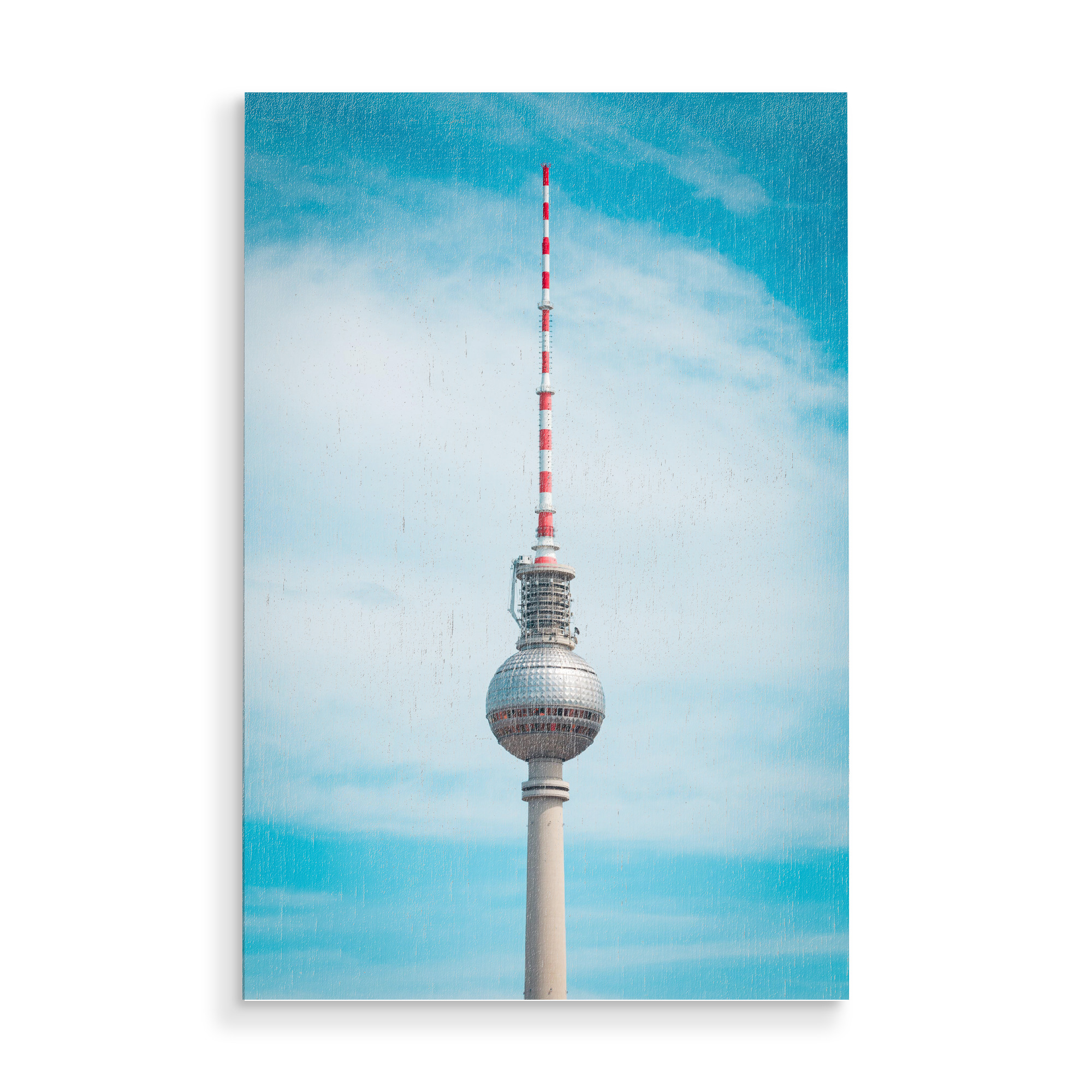 Holzbild "Fernsehturm in Berlin" artboxONE - Städte,Städte / Berlin