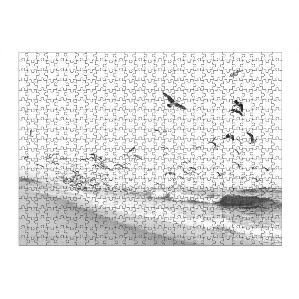 artboxONE Puzzle "Birds will fly" artboxONE - Natur,Tiere - Birds,Ocean,Waves,Beach,Bird,Free,Meer,Sea,Water,Wasser,Animal,Tier,Wild,Nature,Natur