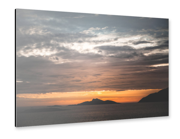 Alu-Dibond "Midnight's Coast" 30x20 cm artboxONE