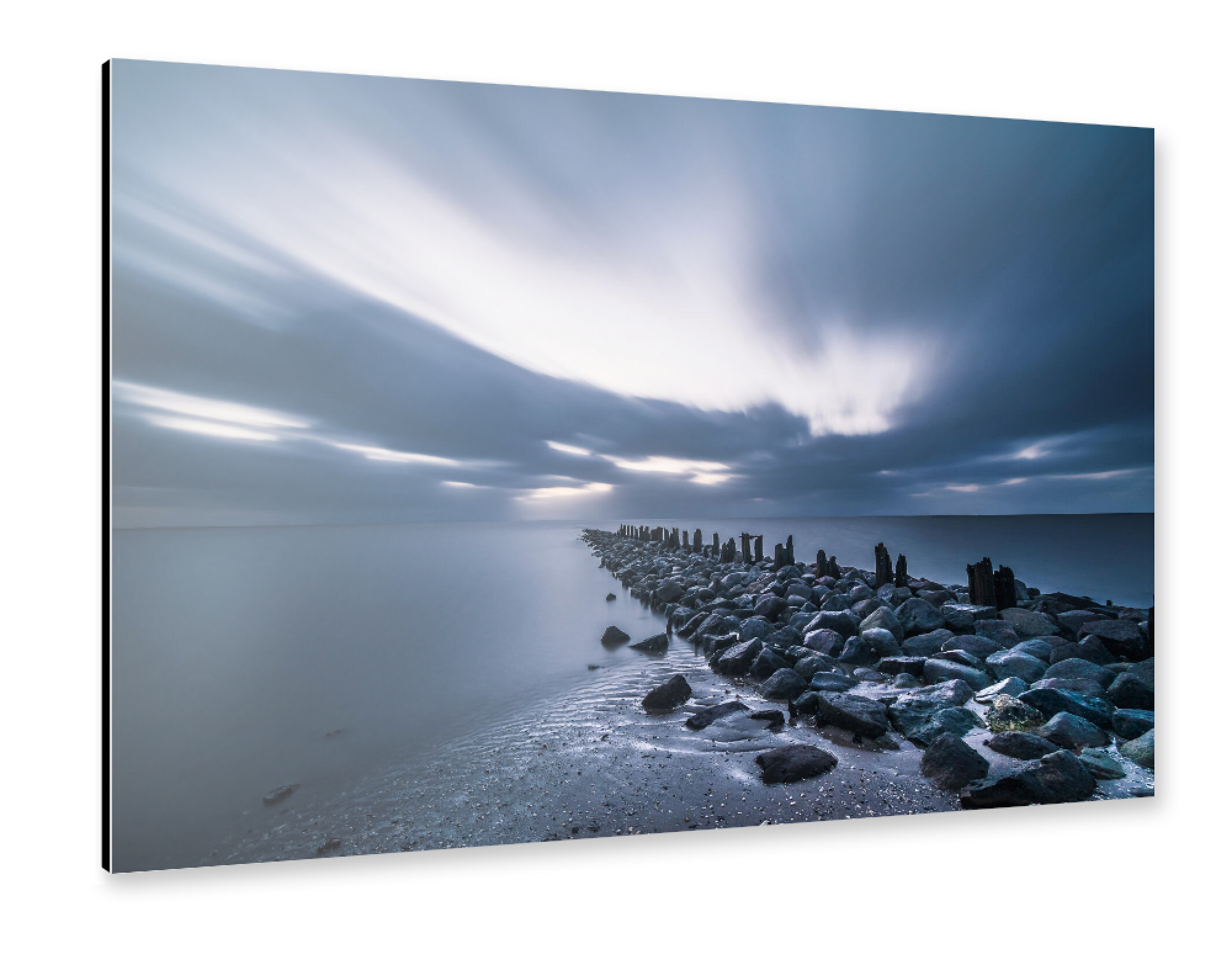 Alu-Dibond "Nordsee im Sturm" 75x50 cm artboxONE