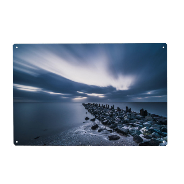 Holzbild "Nordsee im Sturm" artboxONE - Natur,Reise / Strand und Meer