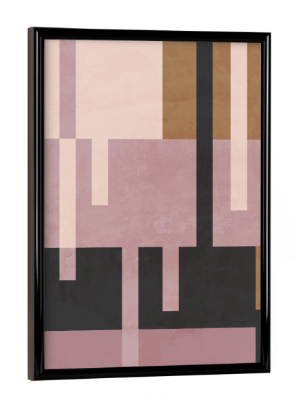 Poster mit schwarzem Rahmen "Rose Geometry" artboxONE - Abstrakt,Geometrie