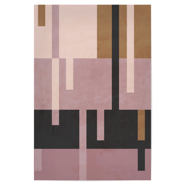 Poster "Rose Geometry" artboxONE - Abstrakt,Geometrie - Rose,Pink,Surrealism,Face,Formen,Geometrie,Geometry,Forms,Abstract,Abstrakt