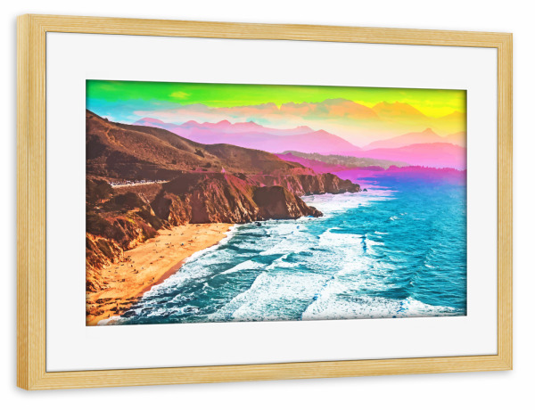 Poster mit Rahmen kiefer "Colorama" artboxONE - Natur,Reise / Strand und Meer