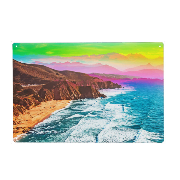 Metall Poster "Colorama" artboxONE - Natur,Reise / Strand und Meer