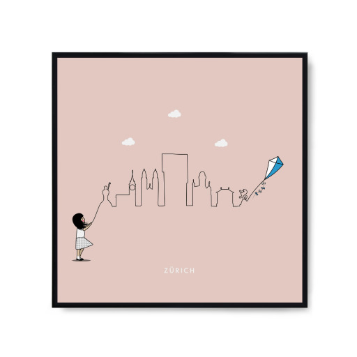 Zürich Skyline Kite