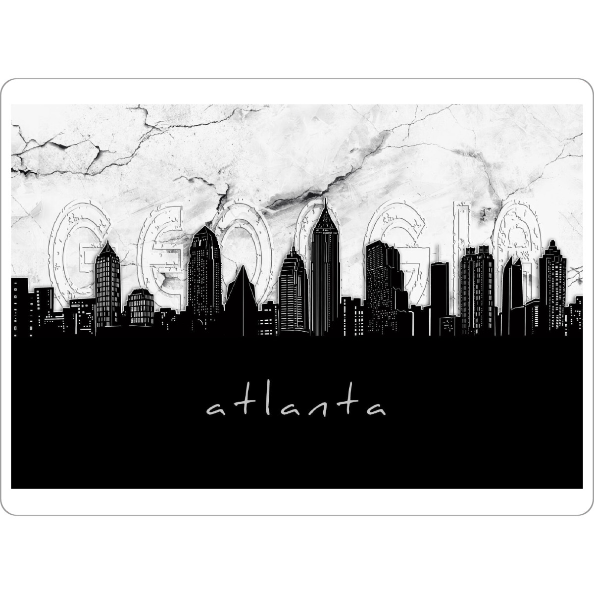 Tischset "Atlanta skyline marble" artboxONE - Städte,Reise,Architektur