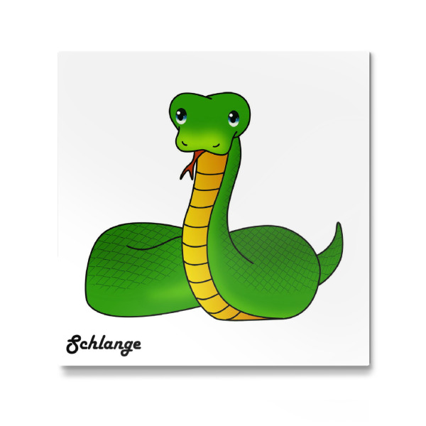 Galerie-Print "Schlange Afrika" 30x30 cm artboxONE