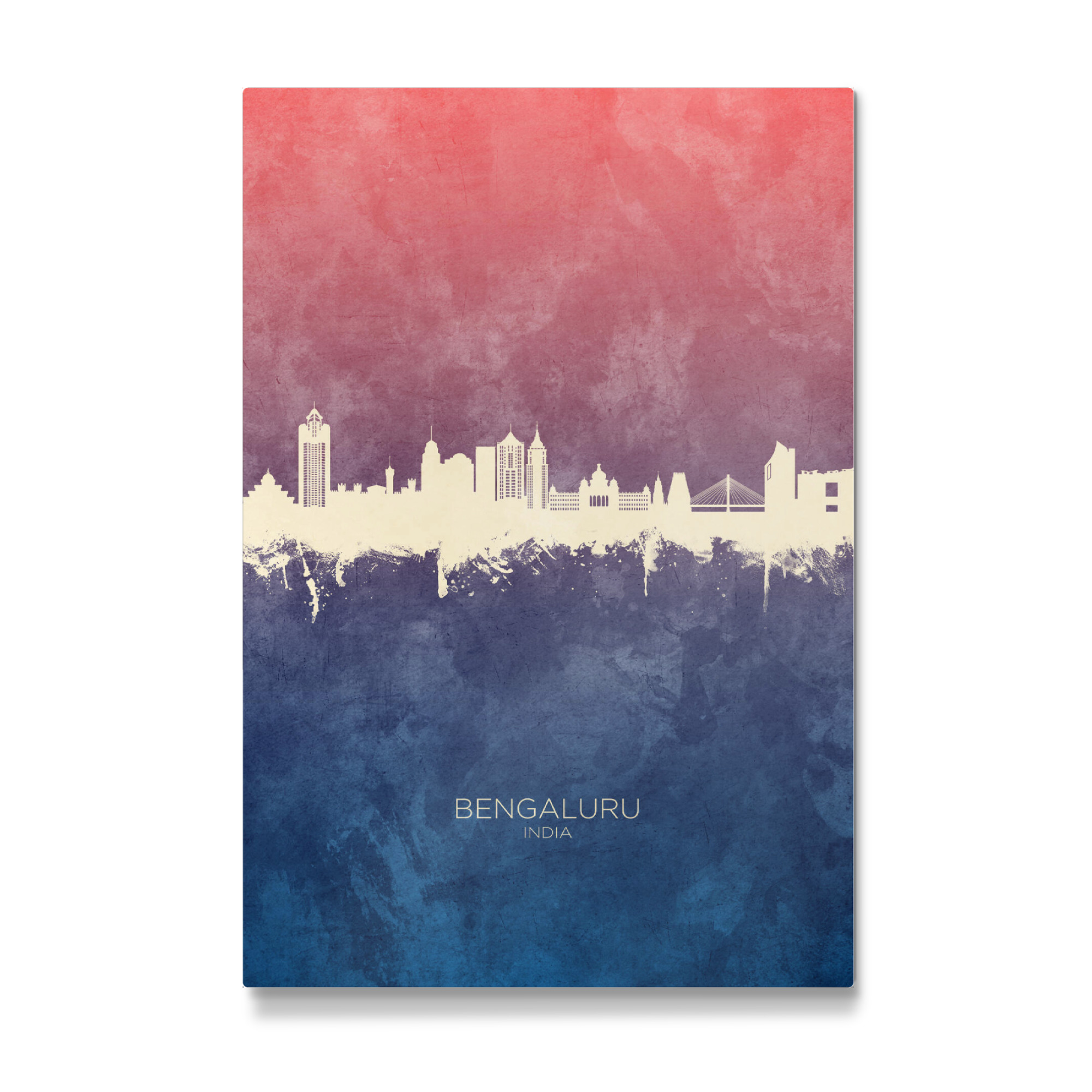 Galerie-Print "Bengaluru Skyline BlueRose" 75x50 cm artboxONE
