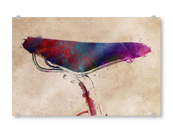 Acrylglasbild "Bicycle saddle art" artboxONE - Sport,Sport / Motivation