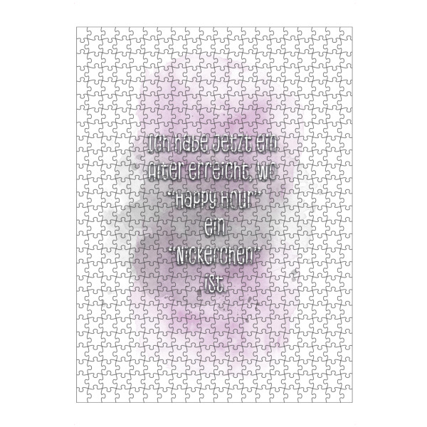 artboxONE Puzzle "Happy Hour - pink" artboxONE - Typografie,Lustig