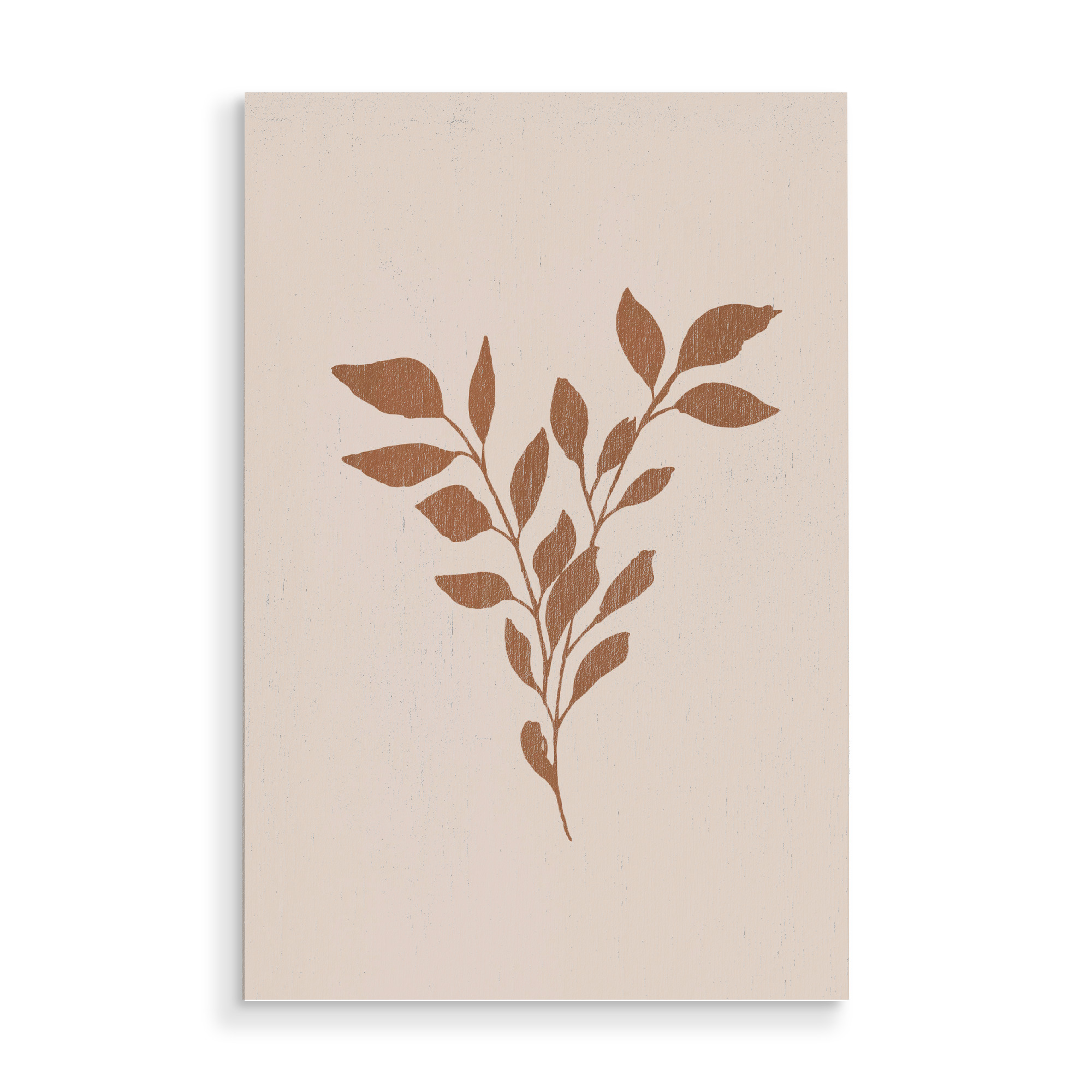 Holzbild "Terracotta Leaf" artboxONE - Natur,Abstrakt